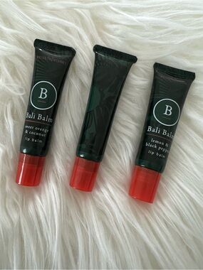 5/$35 NWOB 3 Bali balm lip balm is 2 different scents